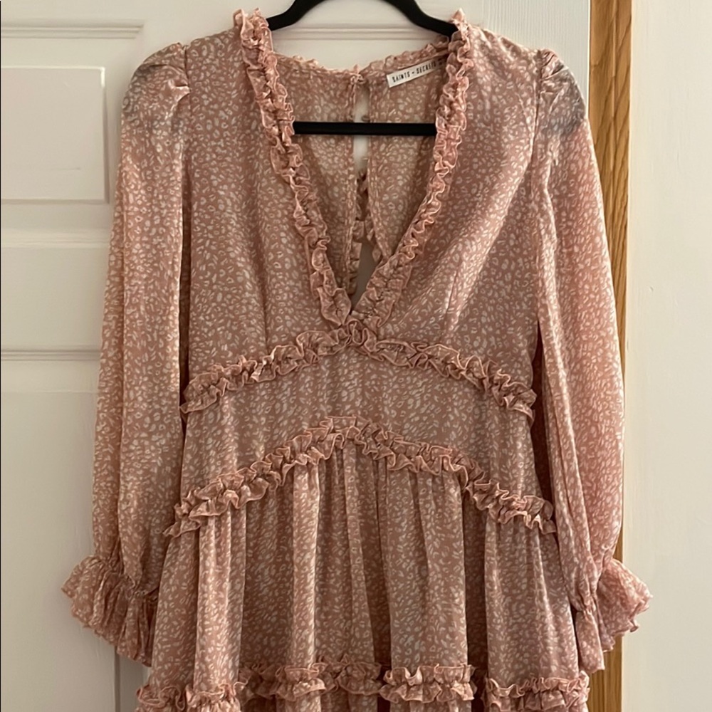 Pink Ruffled Dress - Picture 3 of 4